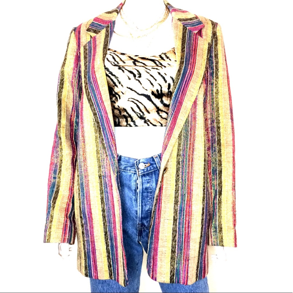 Vintage Giancarlo Ferrari oversized blazer single breasted jacket